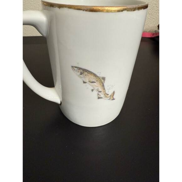 Limoges ABK#7 Porcelain Gold Trim German "Wife Don't Upset Your Husband" Cup - Picture 4 of 7